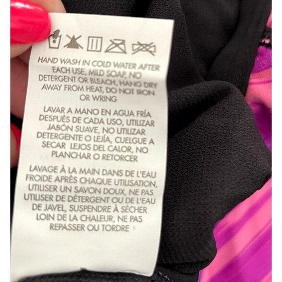 TYR DuraFast Elite Lumen DiamondFit One Piece Swimsuit Pink Black Size 32 - $80 - Picture 6 of 8